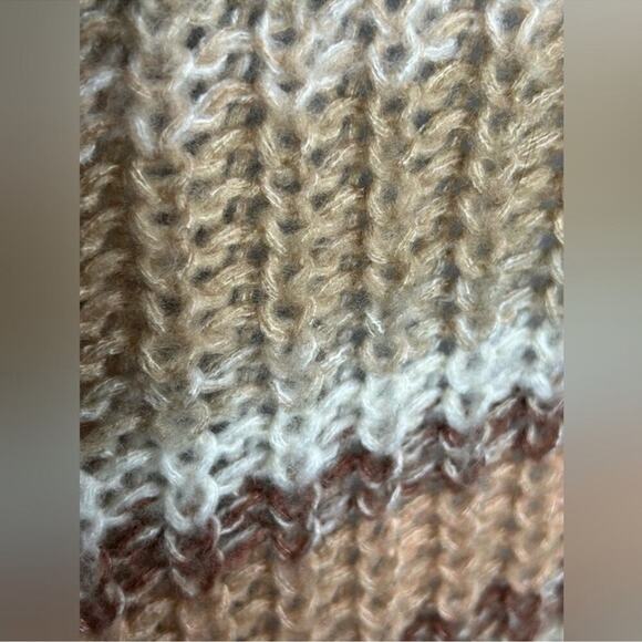 American Eagle Oversized Striped Sweater Chunky Knit Crew Neck Size Small - Picture 7 of 13